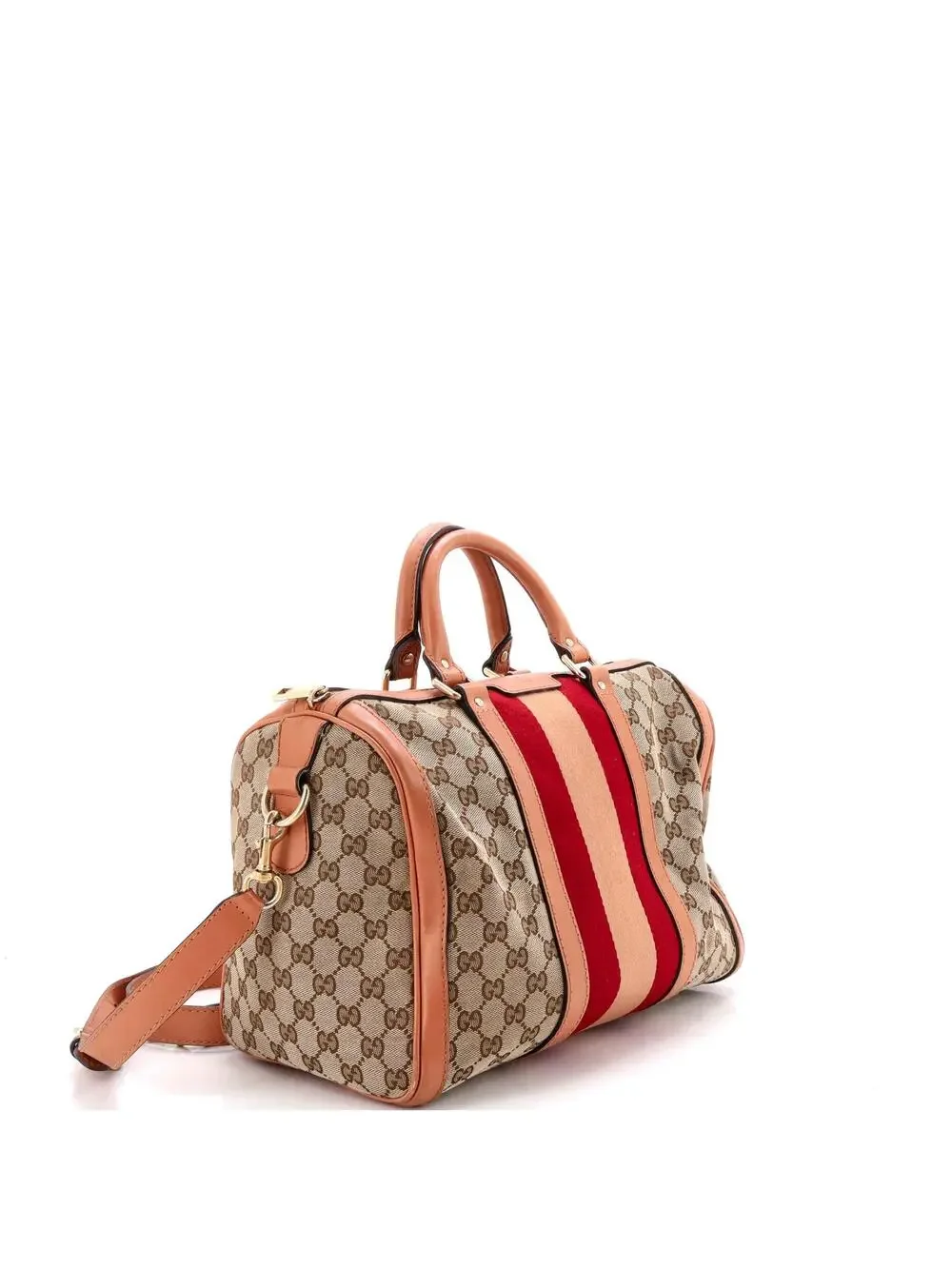 Gucci Vintage Web Boston Bag Gg Canvas #294398G11B